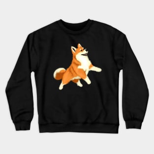 Happy Shiba Inu Dog Crewneck Sweatshirt